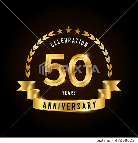 50 years anniversary celebration logotype.  47399025