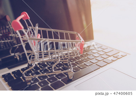 Shopping online. Shopping on The online web 47400605