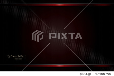 Geometric dark mesh design with red border. 47400790