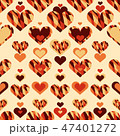 Simple seamless pattern with heart symbol. Eps 10 47401272