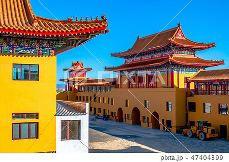Architectural appearance of the Lingbao temple Architectural appearance of the Lingbao temple 47404399
