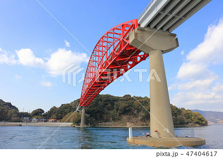 笠戸大橋（かさどおおはし）山口県下松市の笠戸湾（徳山下松港）にかかる橋 47404617