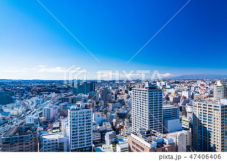 (神奈川県)横浜の街並み・富士山遠望 (神奈川県)横浜の街並み・富士山遠望 47406406