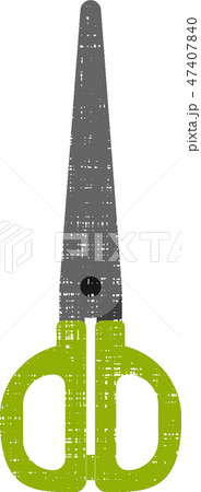 ハサミ　文房具　レトロ調 47407840