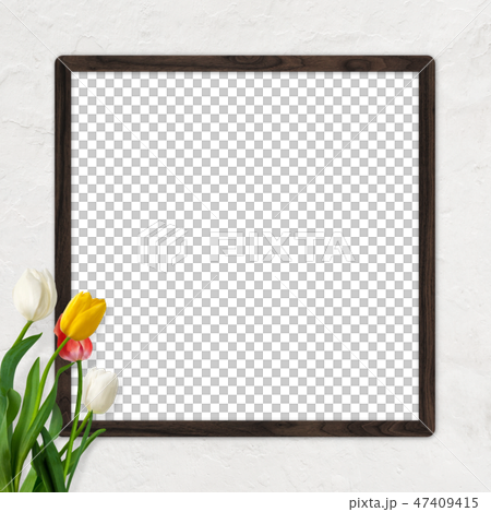 Background - Wall - Spring - White Wall - Tulip - Frame Background - Wall - Spring - White Wall - Tulip - Frame 47409415