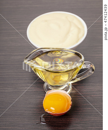 ingredients for making mayonnaise 47412439