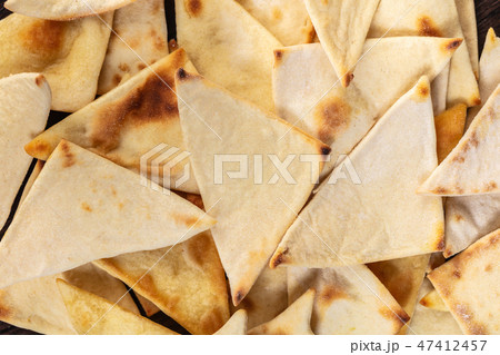 mexican corn chips closeup mexican corn chips closeup 47412457