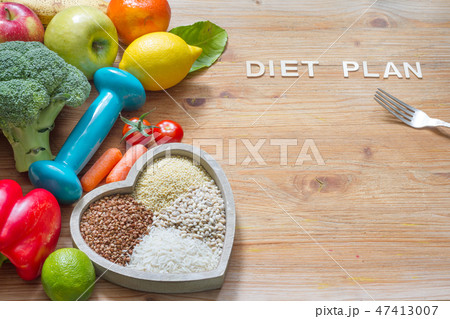 Diet plan and healthy lifestyle concept Diet plan and healthy lifestyle concept 47413007