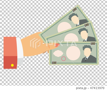 Money bill 1000 yen hand body parts woman 47413970