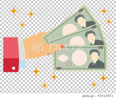 Money bill 1000 yen hand body parts woman 47413971