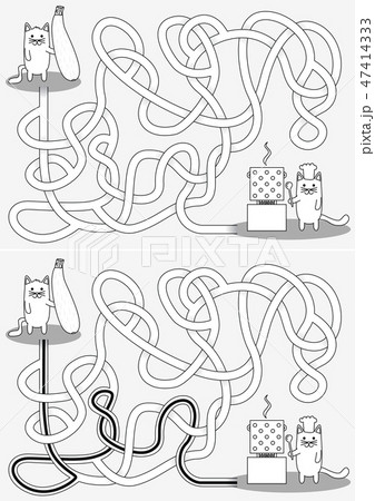 Little cat maze 47414333