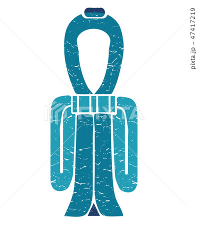 Goddess Isis Knot amulet drawn in minimalist style. The Tyet or the knot girdle of Isis, as an 47417219