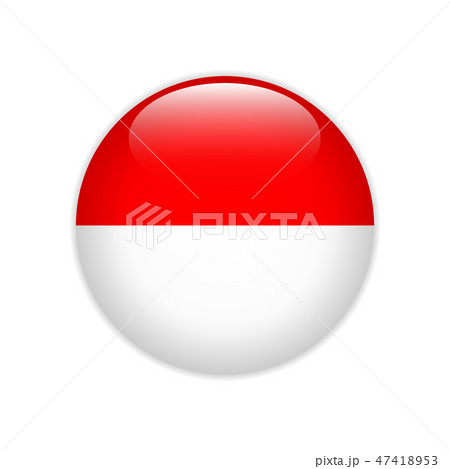 Indonesia flag on button 47418953