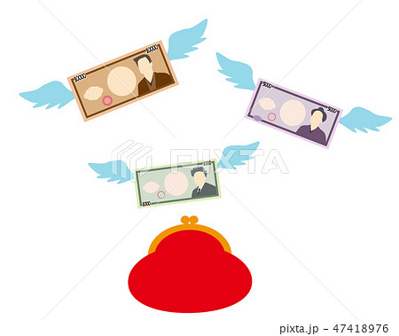 1000円　5000円　10000円　札　お金　財布 47418976