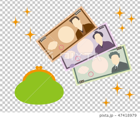 1000 yen 5000 yen 10000 yen bill Money wallet 47418979