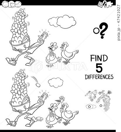 find differences game color book 47421027