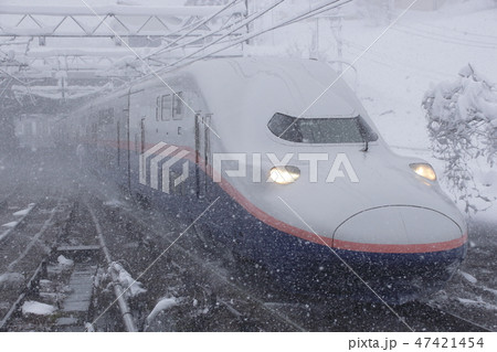 ガーラ湯沢に到着する上越新幹線Maxとき 47421454