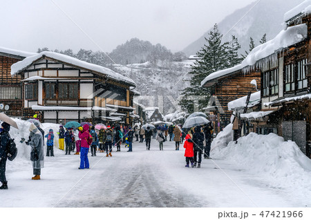 Shirakawago village in winter 47421966