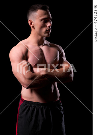 Young strong man isolated 47422346