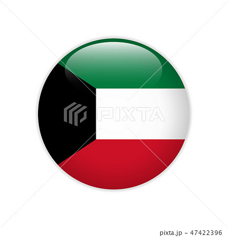 Kuwait flag on button Kuwait flag on button 47422396