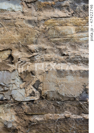 old wall masonry with different sizes smeared joints old wall masonry with different sizes smeared joints 47422746