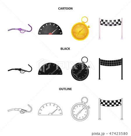 Isolated object of car and rally logo. Set of car and race stock symbol for web. Isolated object of car and rally logo. Set of car and race stock symbol for web. 47423580