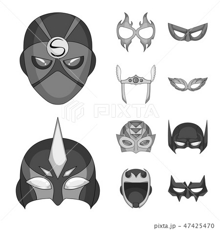 Vector Design Of Hero And Mask Icon Set Of のイラスト素材