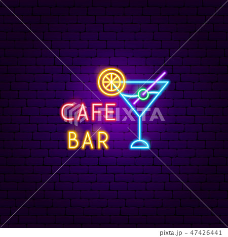 Cafe Bar Neon Label 47426441