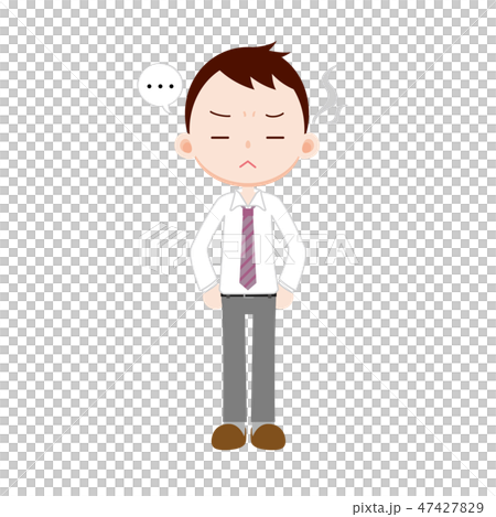 黙り込む夫　 47427829