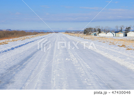 北海道_アイスバーン凍結路 北海道_アイスバーン凍結路 47430046
