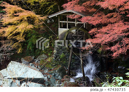 徳島県三好市山城町半田岩の水車小屋 47430735