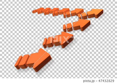 連携して前進する矢印(アブストラクト) 連携して前進する矢印(アブストラクト) 47432829