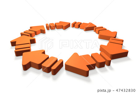 循環を表すアブストラクト3DCG 47432830