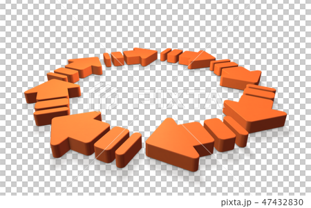 循環を表すアブストラクト3DCG 47432830