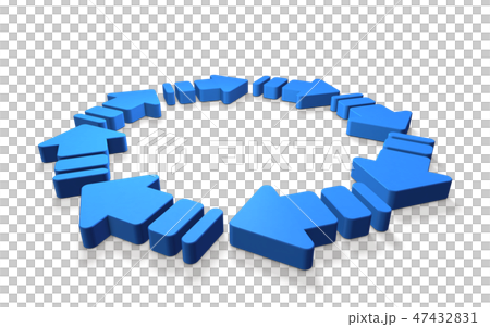 代表循環的抽象3DCG 47432831