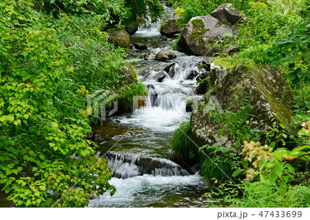 街風景　嬬恋村　たまだれの滝 47433699