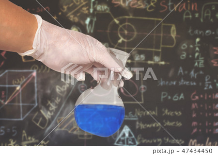 hand hold test tube on backboard,education hand hold test tube on backboard,education 47434450