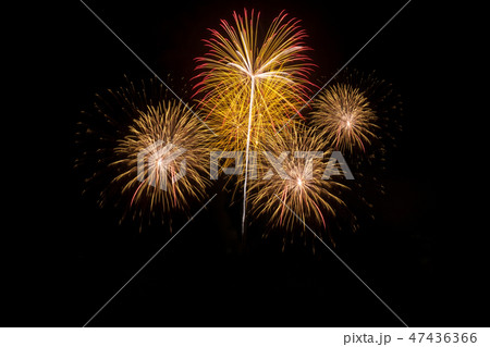 Colorful of fireworks in holiday new year 47436366