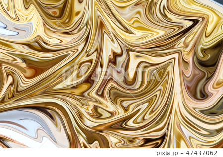 Liquify Abstract Pattern With Yellow, Brown Liquify Abstract Pattern With Yellow, Brown 47437062