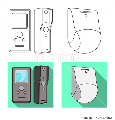 Vector illustration of cctv and camera logo. Collection of cctv and system stock vector illustration 47437408