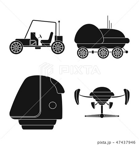 Isolated object of mars and space symbol. Set of mars and planet stock symbol for web. 47437946