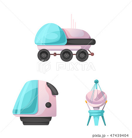 Vector design of mars and space sign. Collection of mars and planet stock vector illustration. Vector design of mars and space sign. Collection of mars and planet stock vector illustration. 47439404