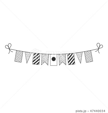 Decorations bunting flags for Palau national day 47440034