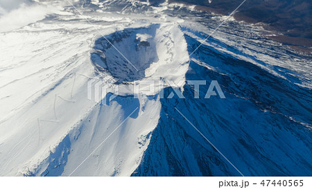 空から富士山山頂 空から富士山山頂 47440565
