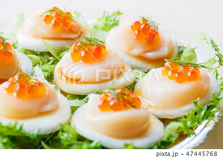 ホタテとカブのカルパッチョサラダ ホタテとカブのカルパッチョサラダ 47445768