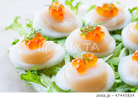 ホタテとカブのカルパッチョサラダ ホタテとカブのカルパッチョサラダ 47445834