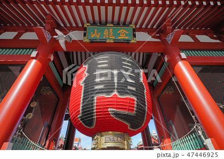 日本の東京都市景観 浅草寺 雷門 日本の東京都市景観 浅草寺 雷門 47446925