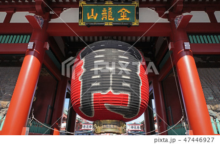 日本の東京都市景観 浅草寺 雷門 日本の東京都市景観 浅草寺 雷門 47446927