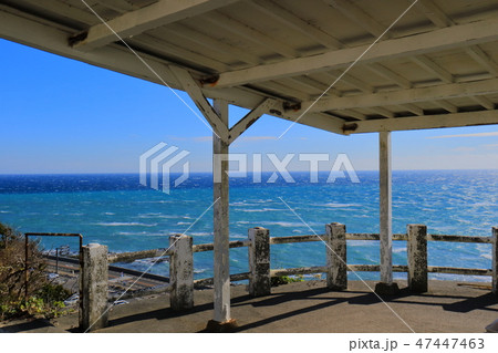 【静岡県】晴天下の御前崎遠州灘自然公園 47447463