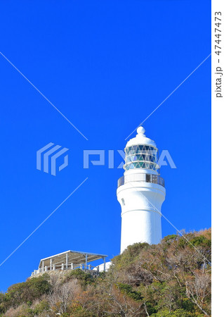 【静岡県】晴天下の御前埼灯台 【静岡県】晴天下の御前埼灯台 47447473
